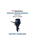 Tohatsu MFS25 MFS30 Service Manual PDF service repair manual cover