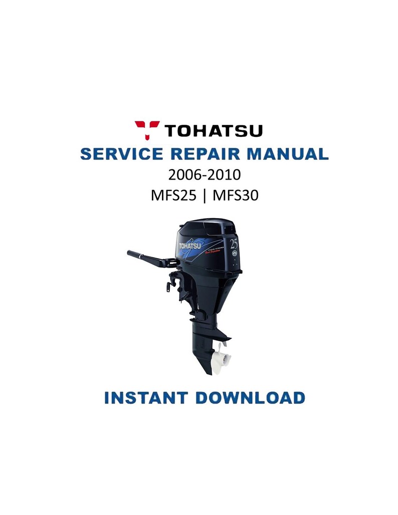 Tohatsu MFS25 MFS30 Service Manual PDF service repair manual cover