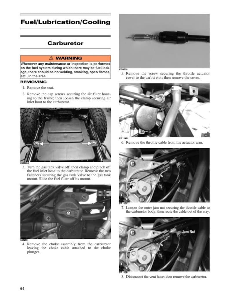 Tracker Offroad 300 ATV Service Manual service manual preview page 8