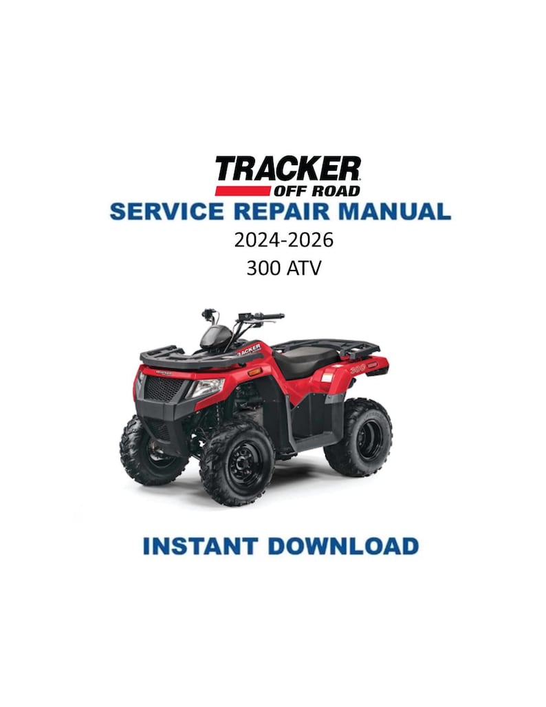 Tracker Offroad 300 ATV Service Manual PDF service repair manual cover
