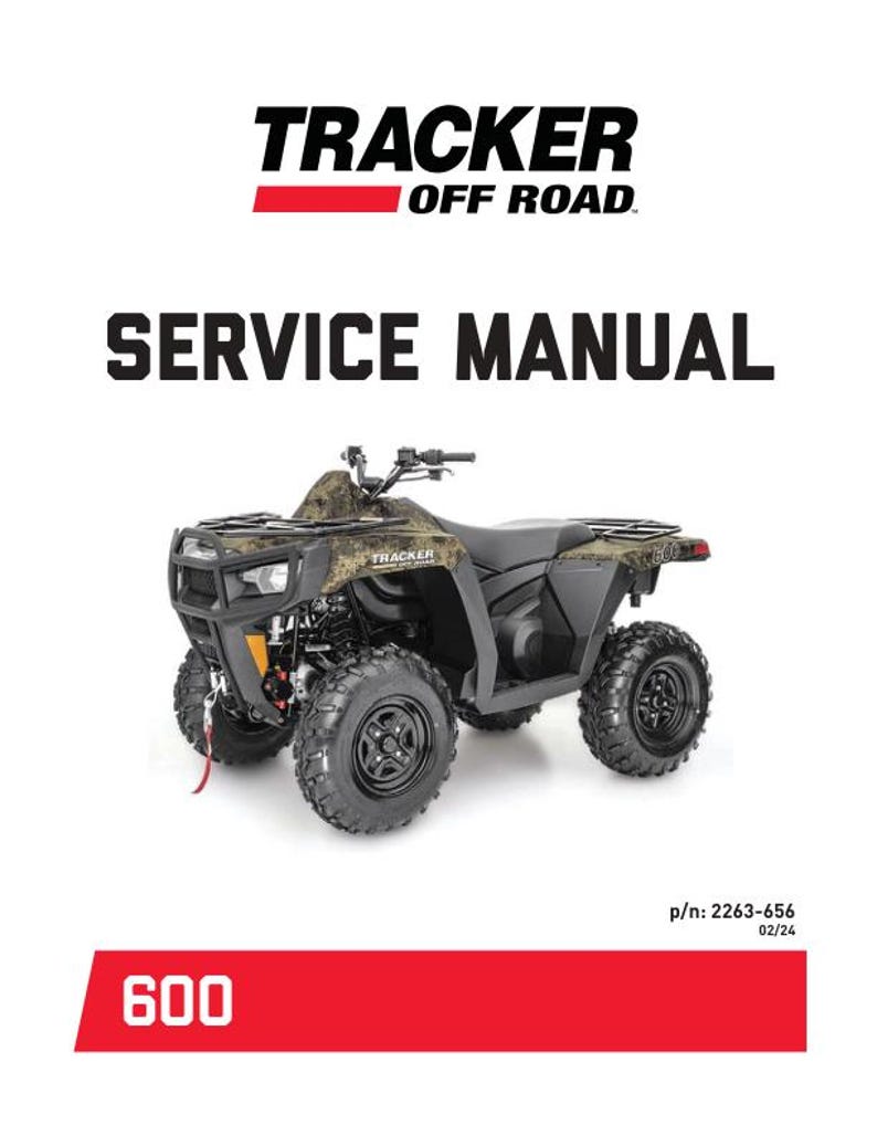 Tracker Offroad 600 ATV Service Manual service manual preview page 2