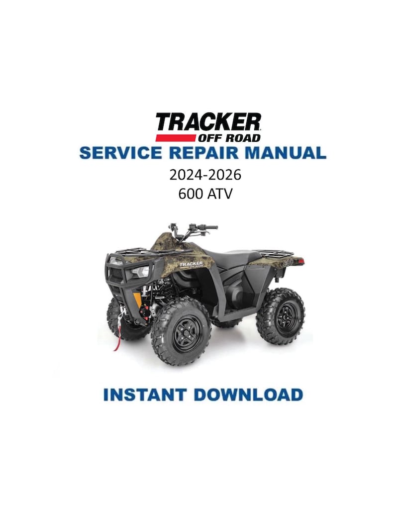 Tracker Offroad 600 ATV Service Manual PDF service repair manual cover