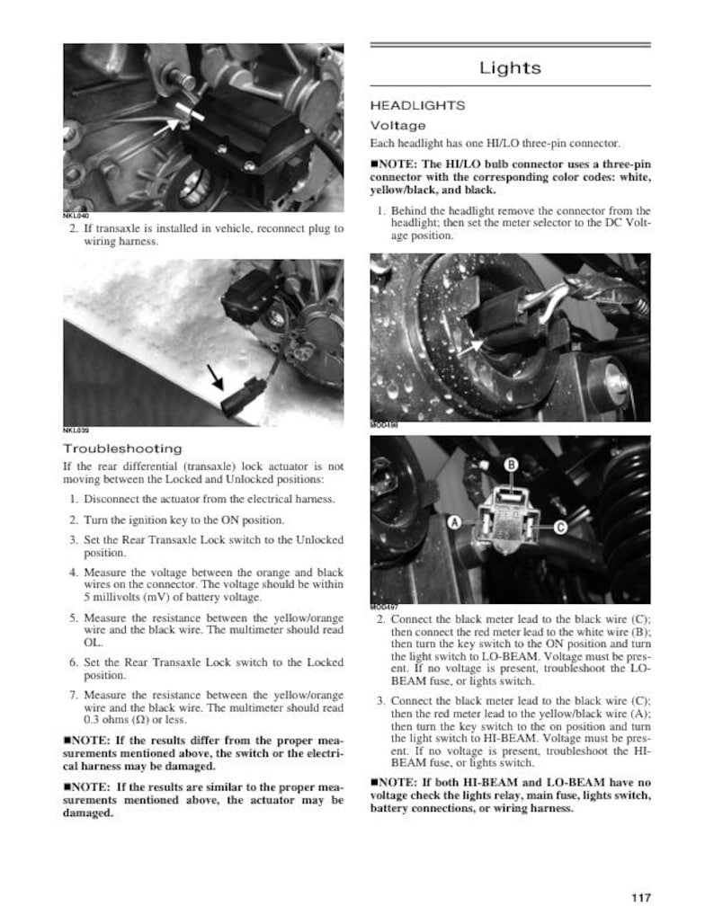 Tracker Offroad 800 SX UTV Service Manual service manual preview page 5
