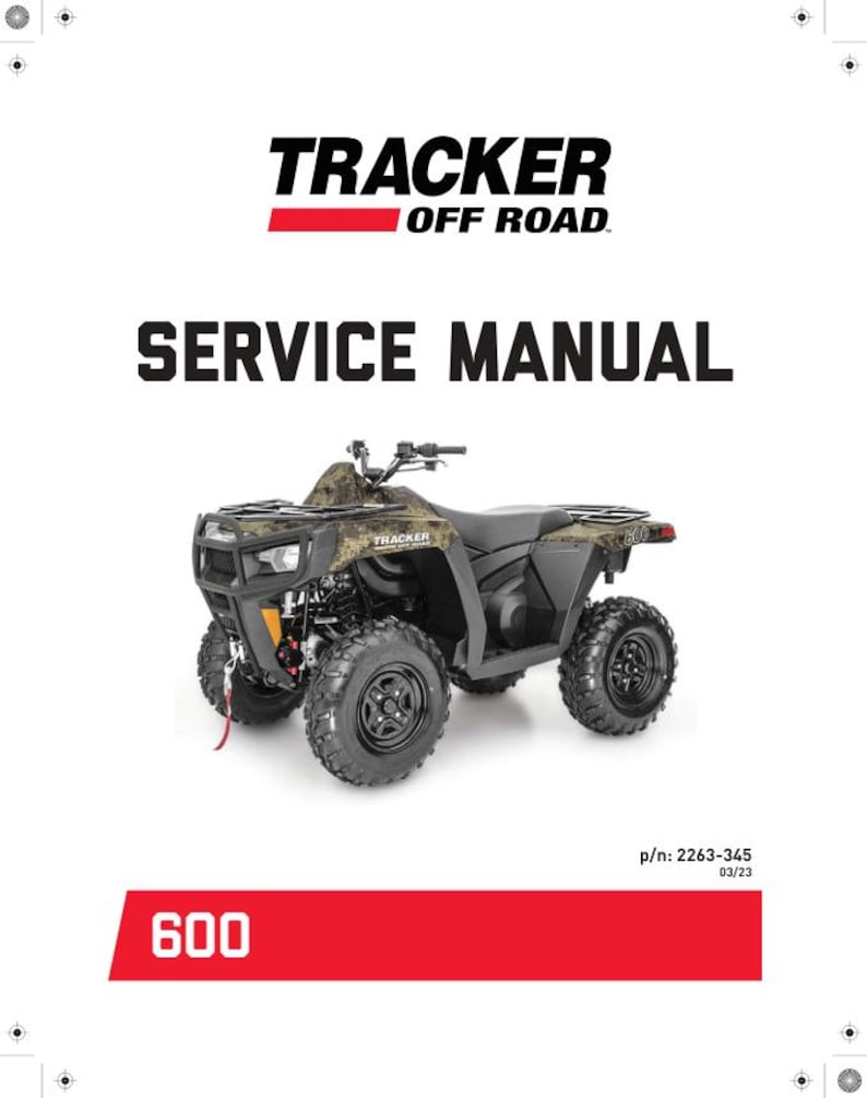 Tracker Offroad 600 ATV Service Manual service manual preview page 2