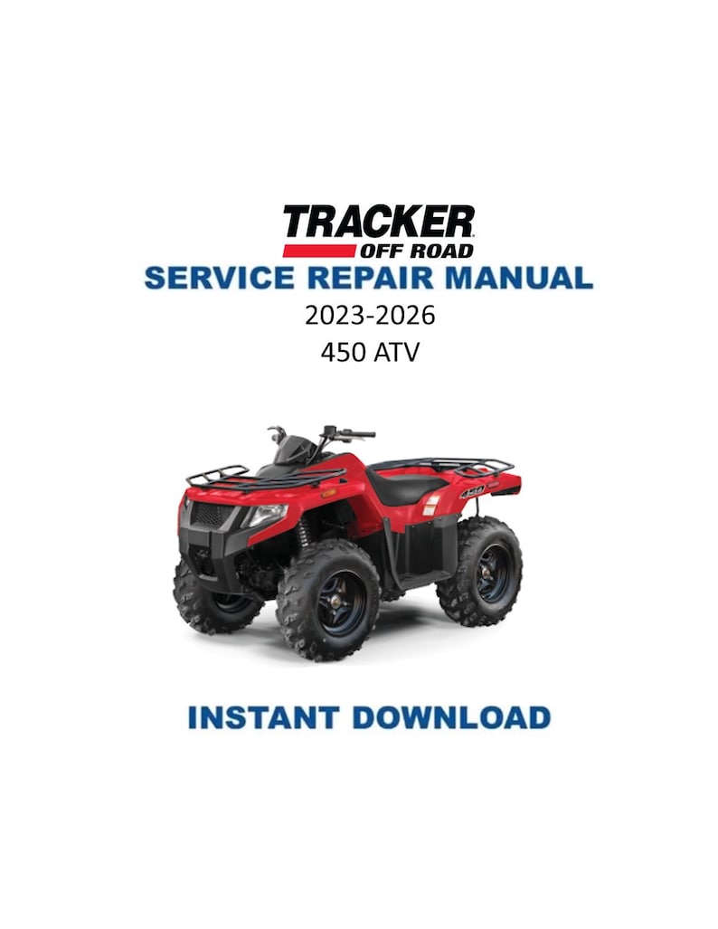 Tracker Offroad 450 ATV Service Manual PDF service repair manual cover