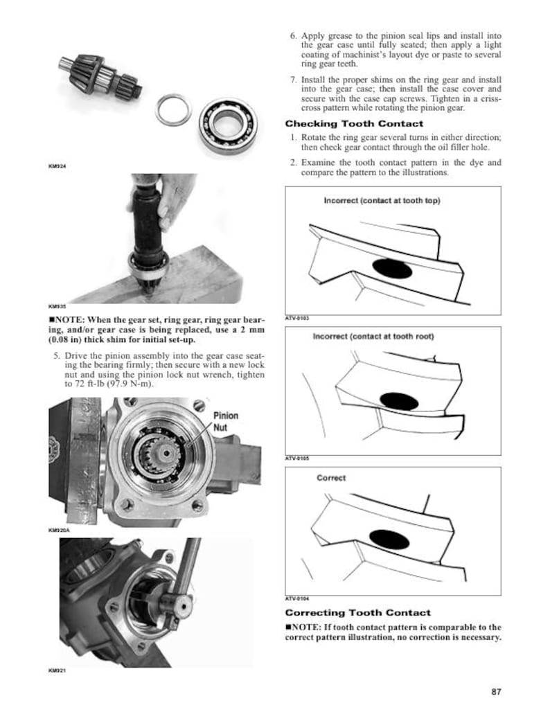 Tracker Offroad 300 ATV Service Manual service manual preview page 8