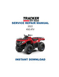 Tracker Offroad 450 ATV Service Manual PDF service repair manual cover
