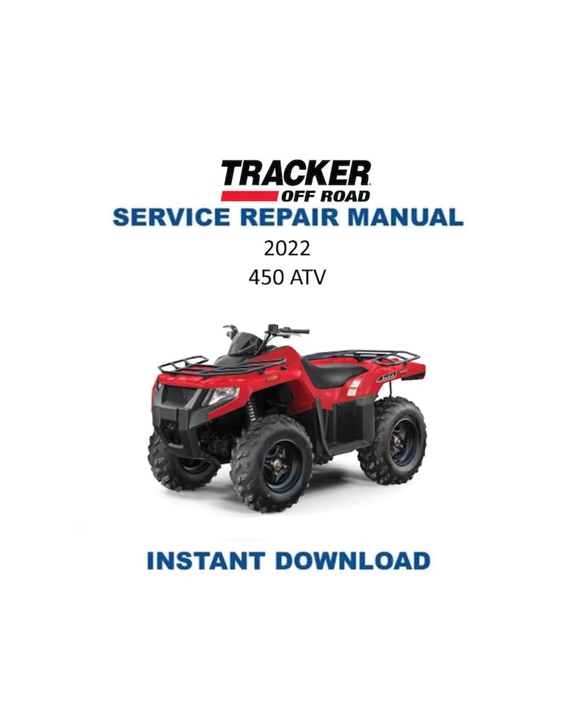 Tracker Offroad 450 ATV Service Manual PDF service repair manual cover