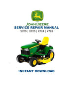 John Deere X700 X720 X724 X728 Tractor Service Manual PDF service repair manual cover