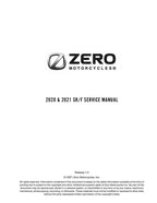 Zero Motorcycles SR F Service Manual service manual preview page 2
