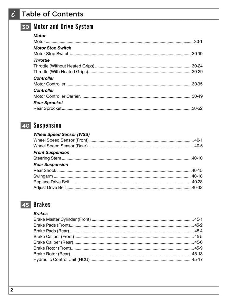 Zero Motorcycles SR F Service Manual service manual preview page 8