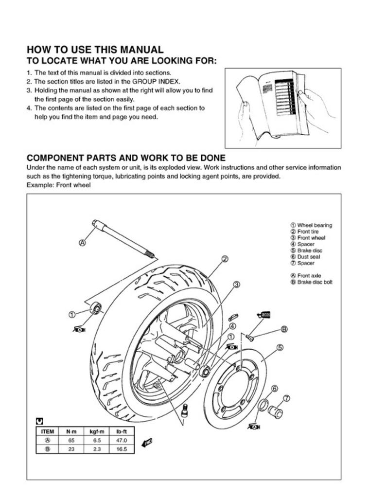Suzuki Burgman AN400 Service Manual service manual preview page 5