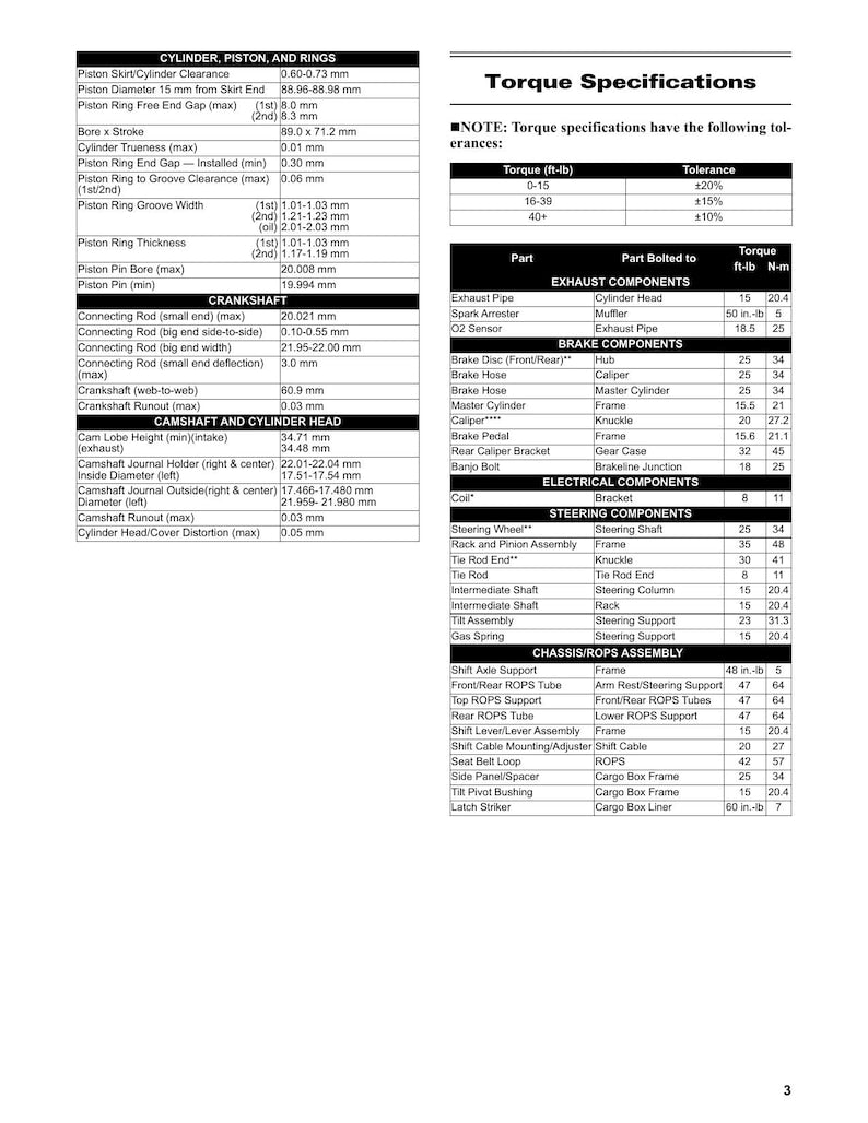 Tracker Off Road 500S Service Manual service manual preview page 9