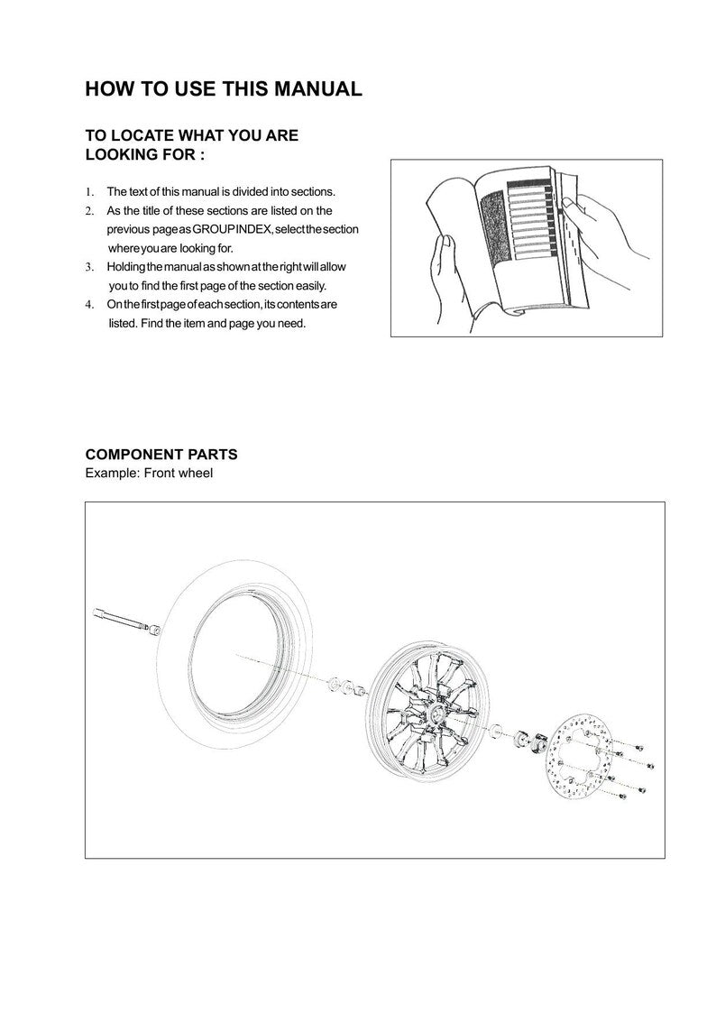 Hyosung GV125S Service Manual service manual preview page 7