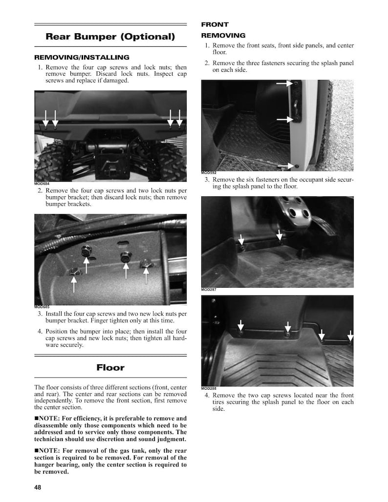 Tracker Off Road 800SX Crew Service Manual service manual preview page 6