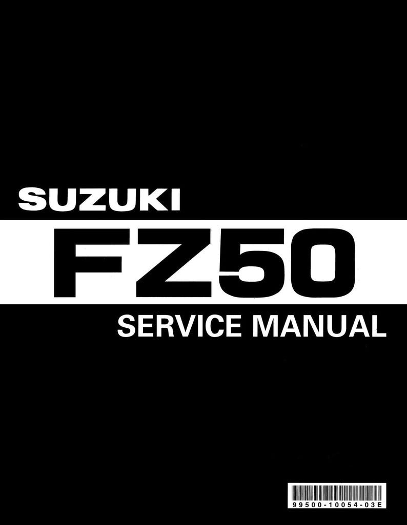 Suzuki FZ50 Service Manual 1979-1983 50cc Motorcycle service manual preview page 2