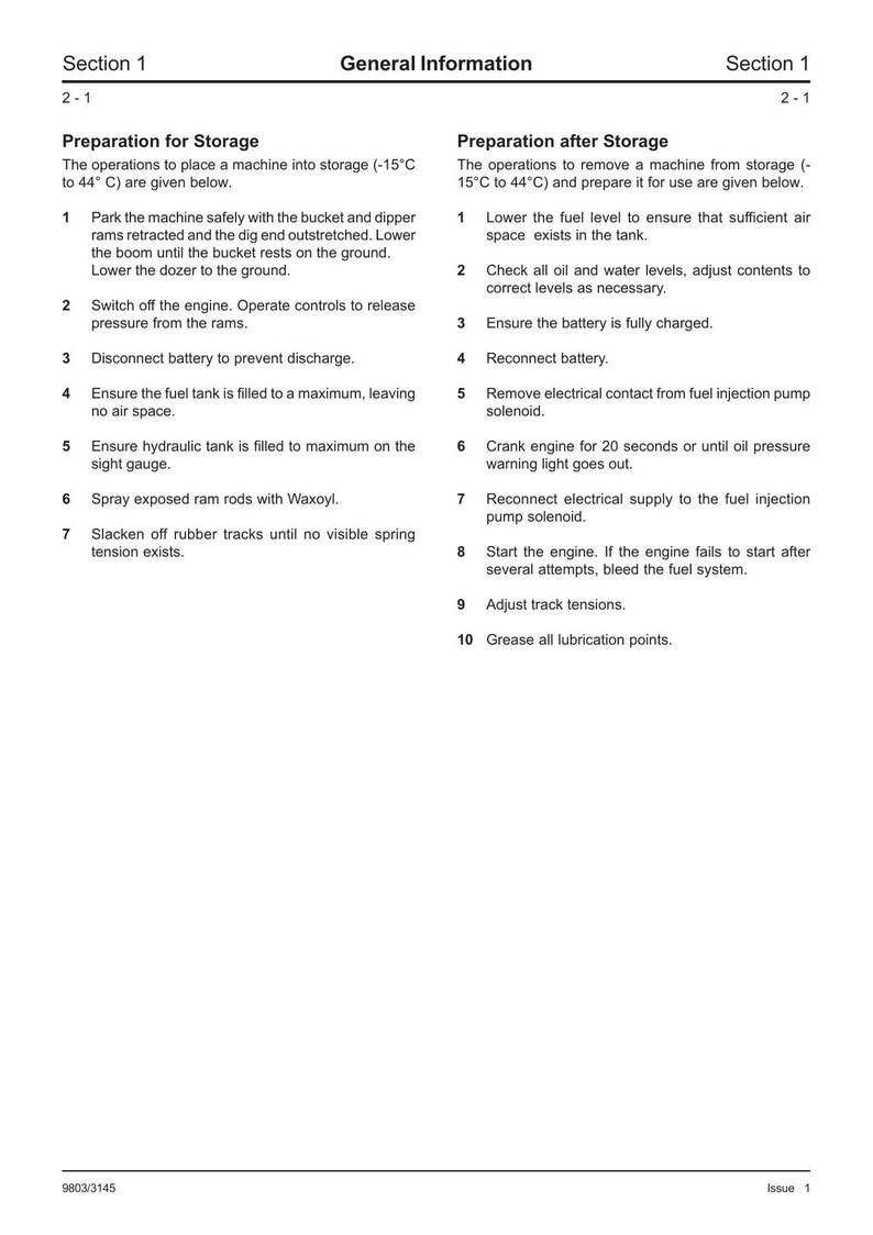 JCB 802.7 803 804 Plus Super Service Manual 1994-2005 Mini Excavator service manual preview page 7