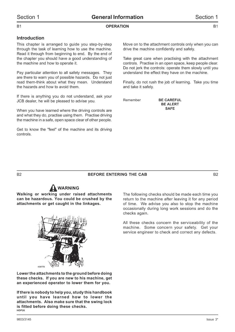 JCB 802.7 803 804 Plus Super Service Manual 1994-2005 Mini Excavator service manual preview page 4