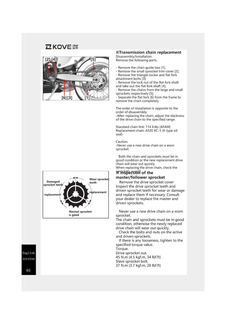 Kove 450 Rally Service Manual service manual preview page 4