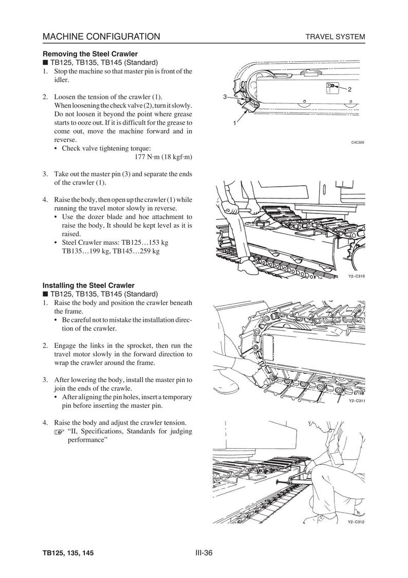 Takeuchi TB125 TB135 TB145 Service Manual service manual preview page 4