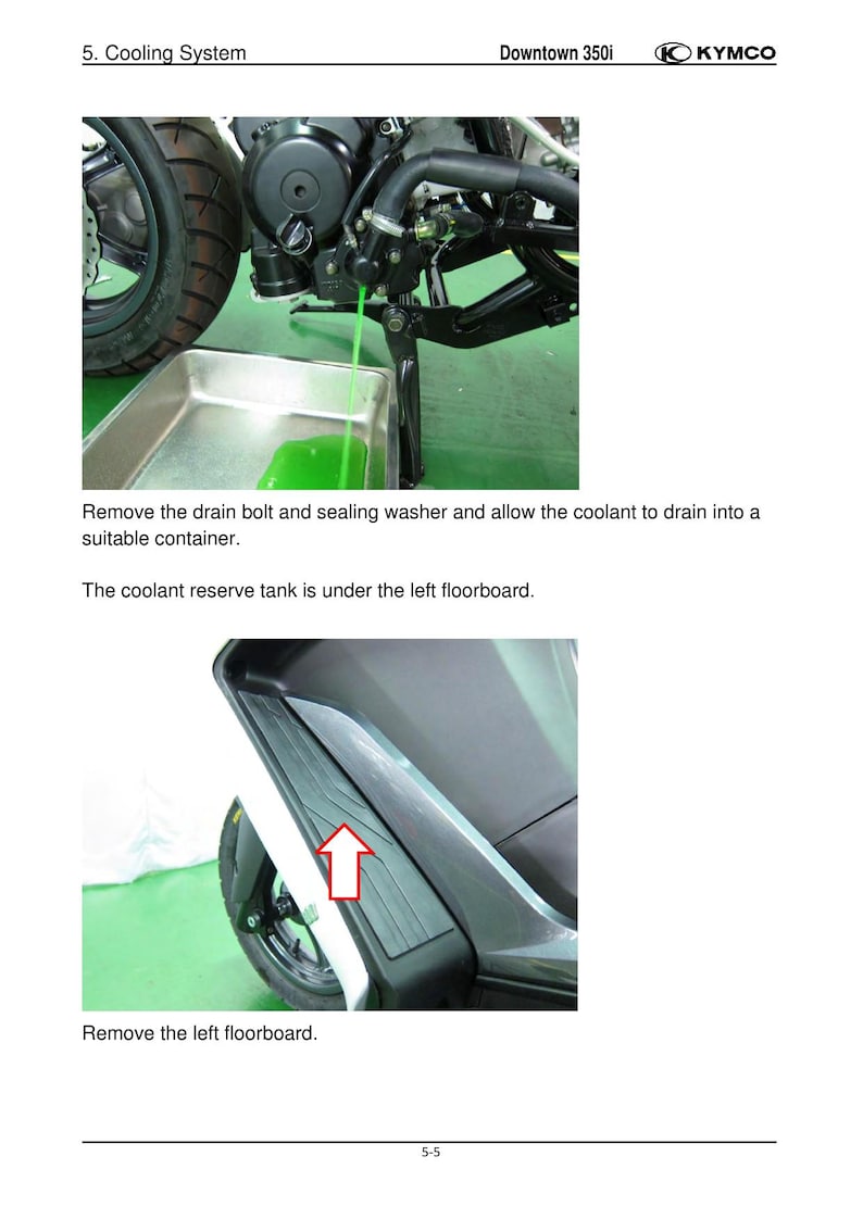 KYMCO Downtown 350i Service Manual 2013-2017 Scooter service manual preview page 4