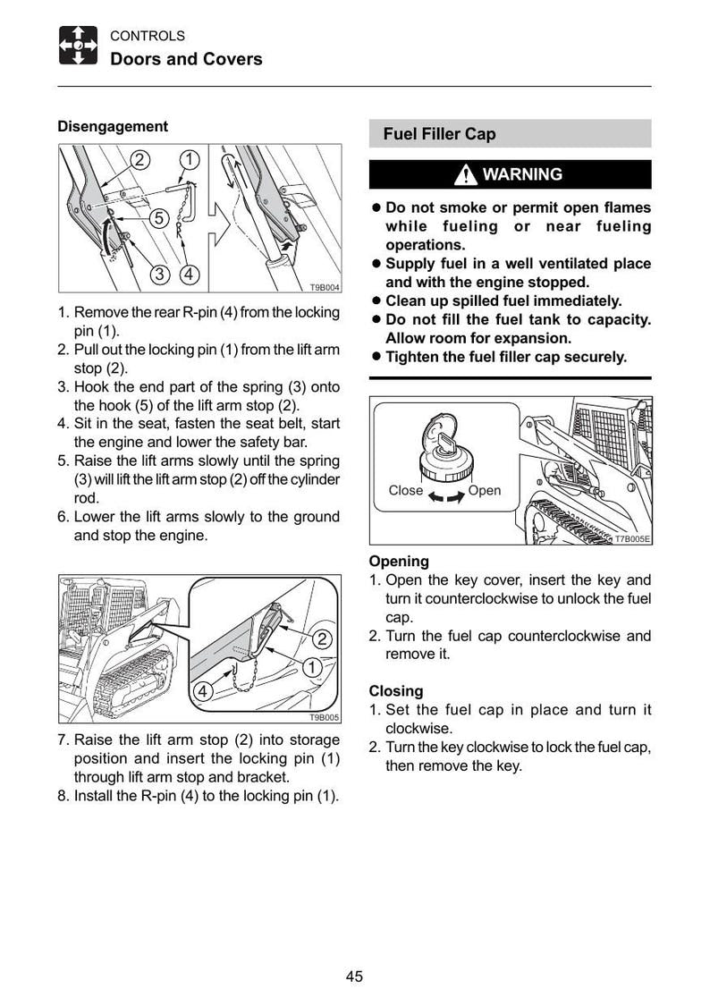 Takeuchi TL120 TL130 TL140 TL150 Crawler Loader Operator Manual service manual preview page 6