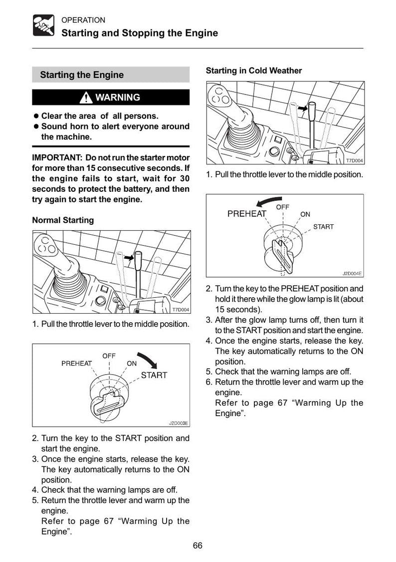Takeuchi TL120 TL130 TL140 TL150 Crawler Loader Operator Manual service manual preview page 7