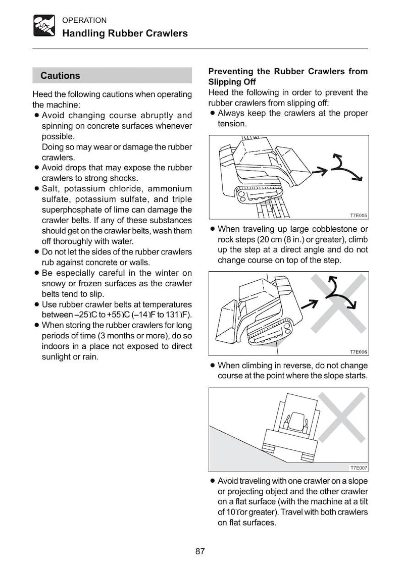 Takeuchi TL120 TL130 TL140 TL150 Crawler Loader Operator Manual service manual preview page 8