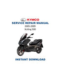 KYMCO Xciting 500 Service Manual PDF service repair manual cover