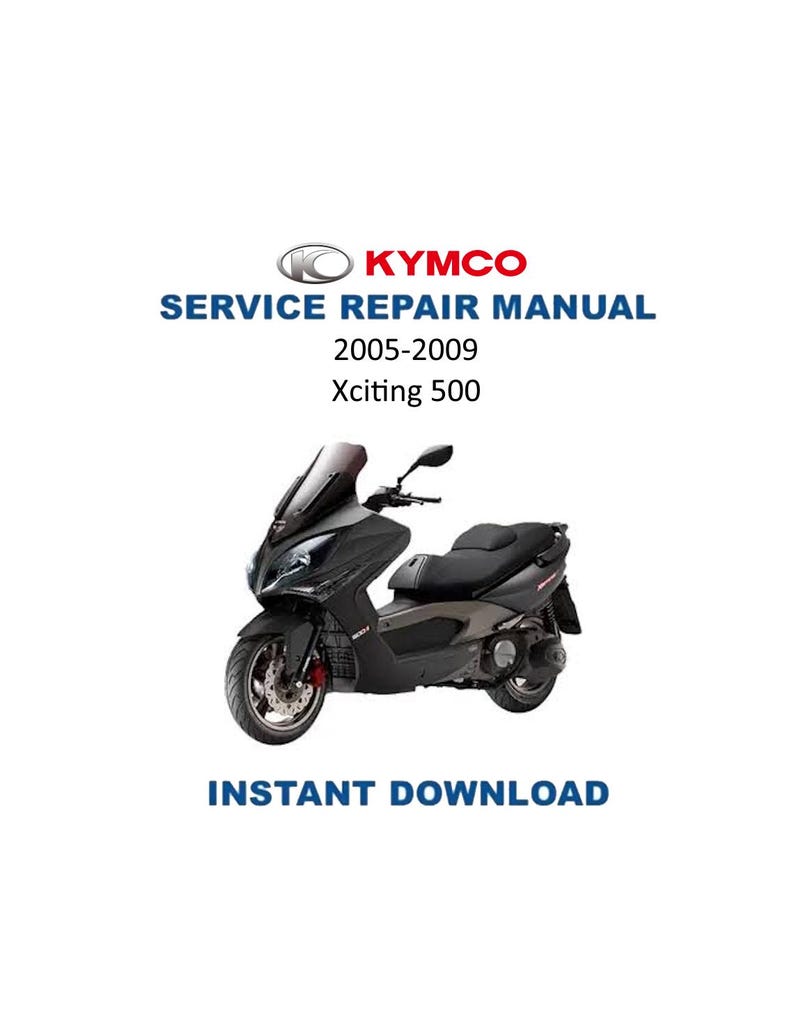 KYMCO Xciting 500 Service Manual PDF service repair manual cover