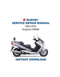 Suzuki Burgman AN400 Service Manual PDF service repair manual cover