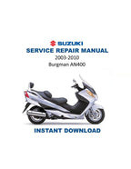 Suzuki Burgman AN400 Service Manual PDF service repair manual cover