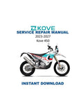 Kove 450 Rally Service Manual PDF service repair manual cover
