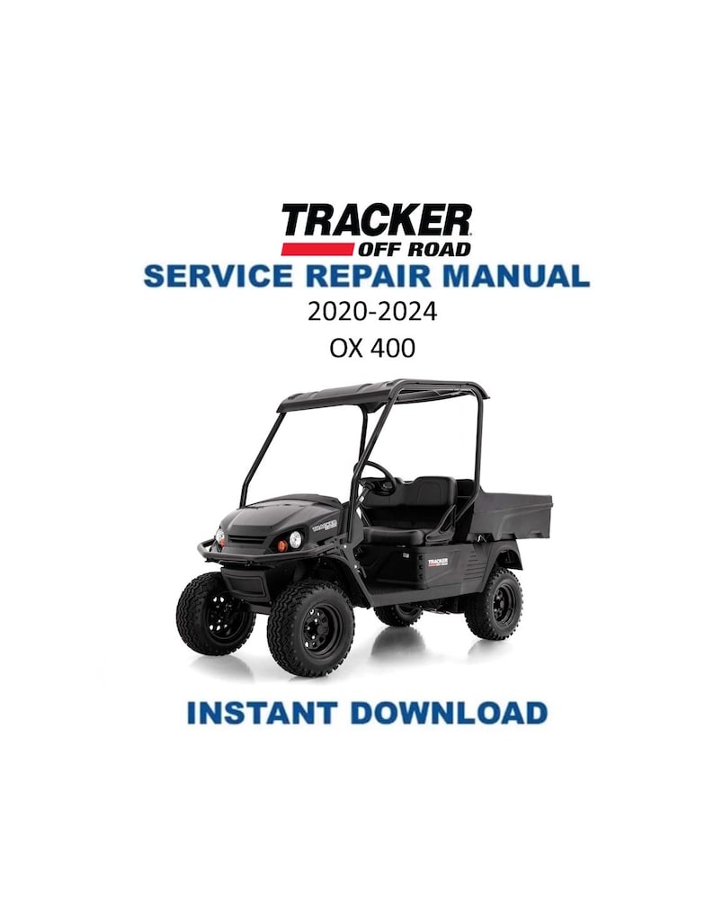 Tracker OX 400 UTV Service Manual PDF service repair manual cover