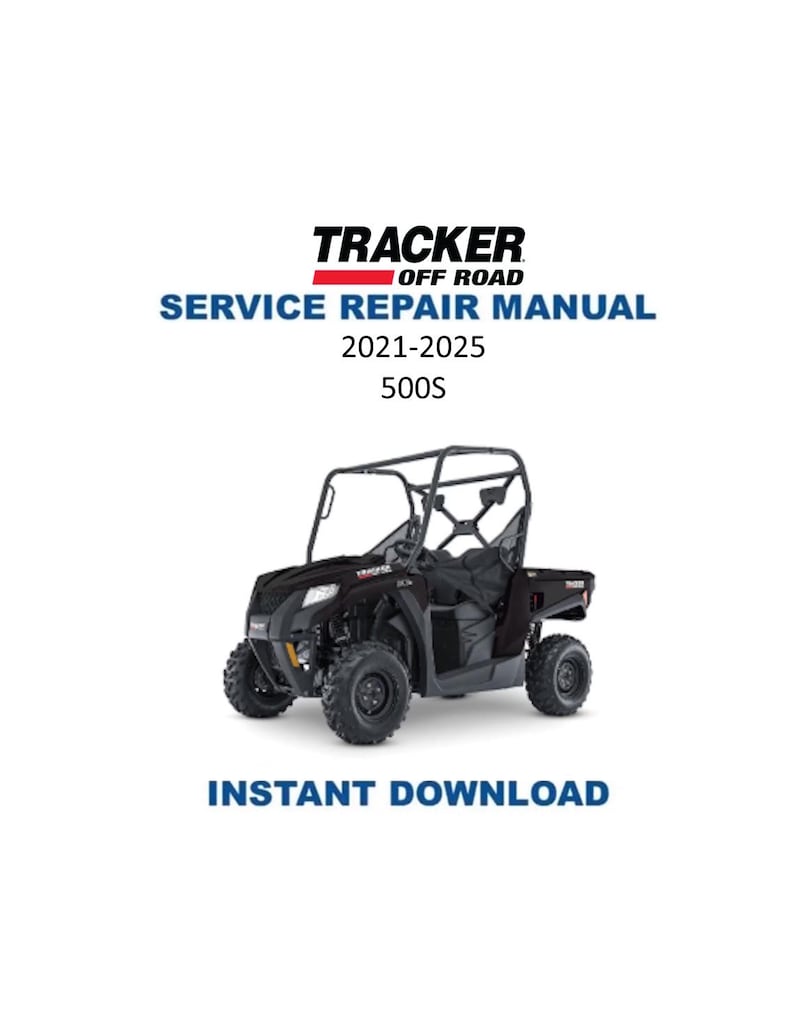 Tracker Off Road 500S Service Manual PDF service repair manual cover