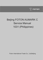 Foton Aumark C 1031 Service Manual 2013-2017 Light Truck Philippines service manual preview page 2