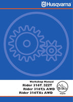 Husqvarna Rider 316T 322T 316TXs AWD Service Manual service manual preview page 2