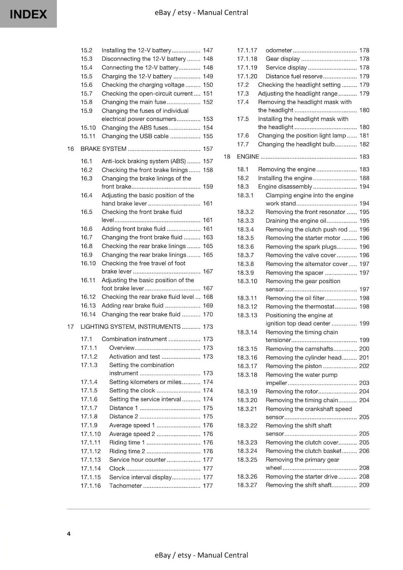 Husqvarna 701 Enduro Service Manual 2021-2025 Motorcycle service manual preview page 8