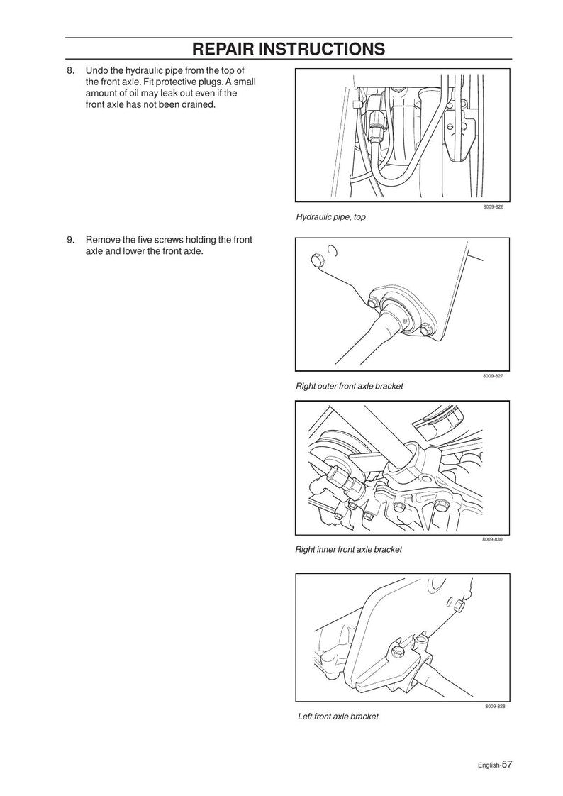 Husqvarna Rider 316T 322T 316TXs AWD Service Manual service manual preview page 5