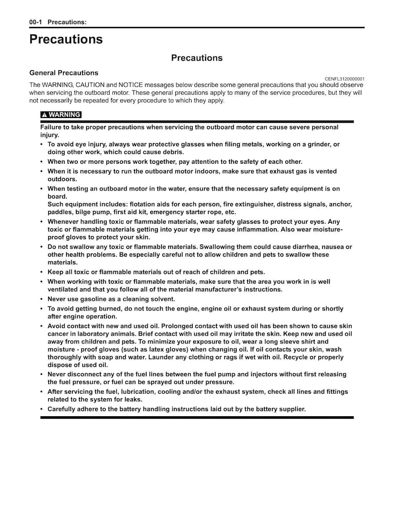 Suzuki DF25A DF30A Outboard Service Manual 2014-2018 25 30 HP service manual preview page 7
