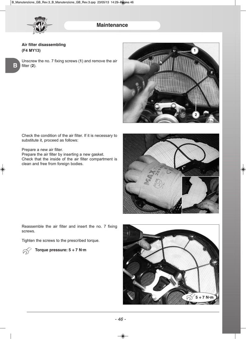 MV Agusta F4 Service Manual service manual preview page 3