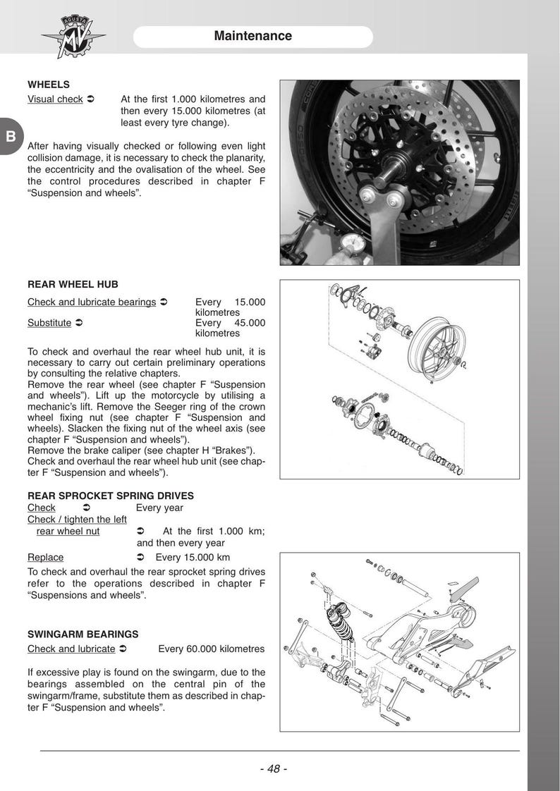 MV Agusta Turismo Veloce 800 Service Manual service manual preview page 3