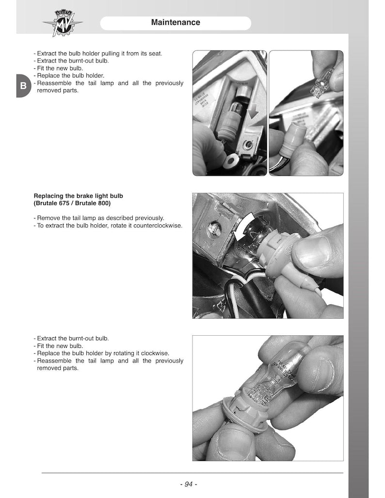 MV Agusta Brutale 675 800 Dragster 800 Service Manual 2014-2018 Motorcycle pdf service manual preview page 4