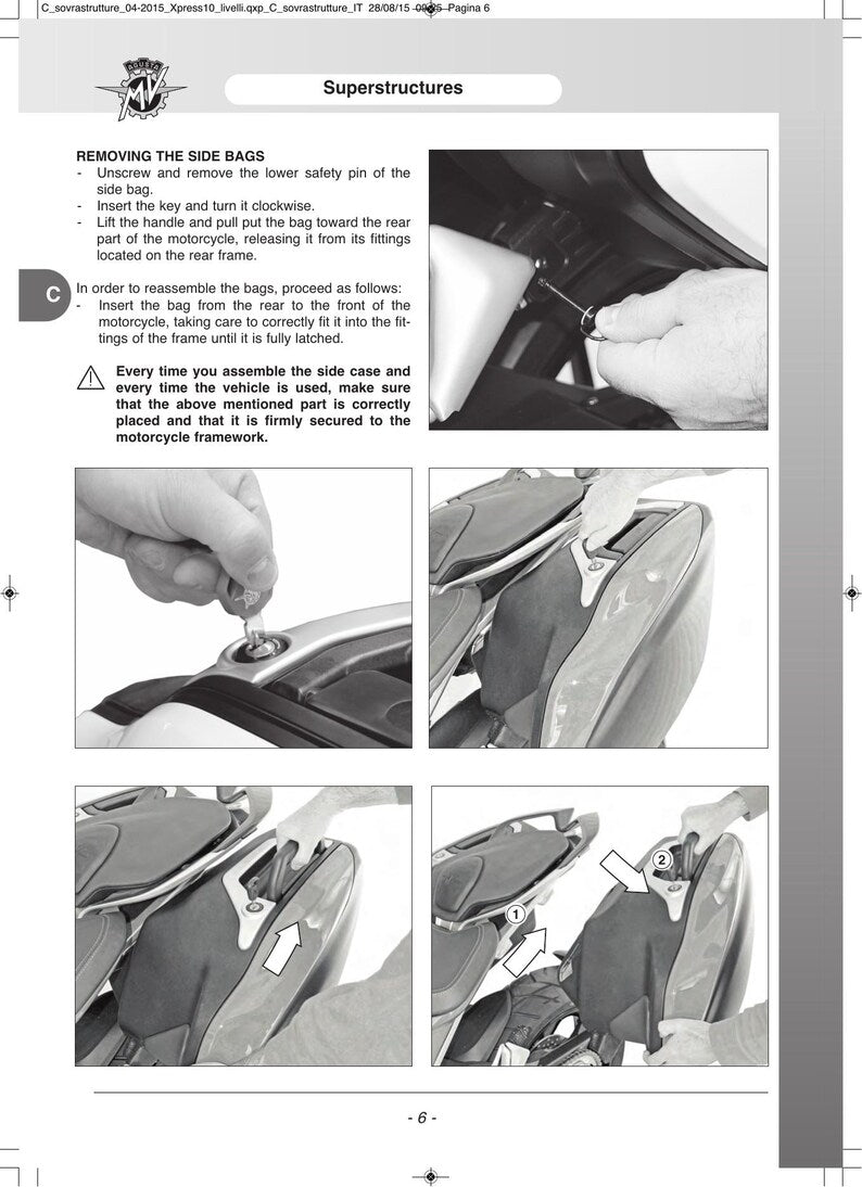 MV Agusta Turismo Veloce 800 Service Manual service manual preview page 4
