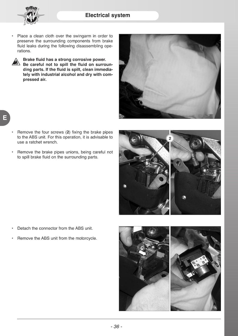 MV Agusta F3 675 800 ORO AGO Service Manual 2014-2018 Motorcycle service manual preview page 5