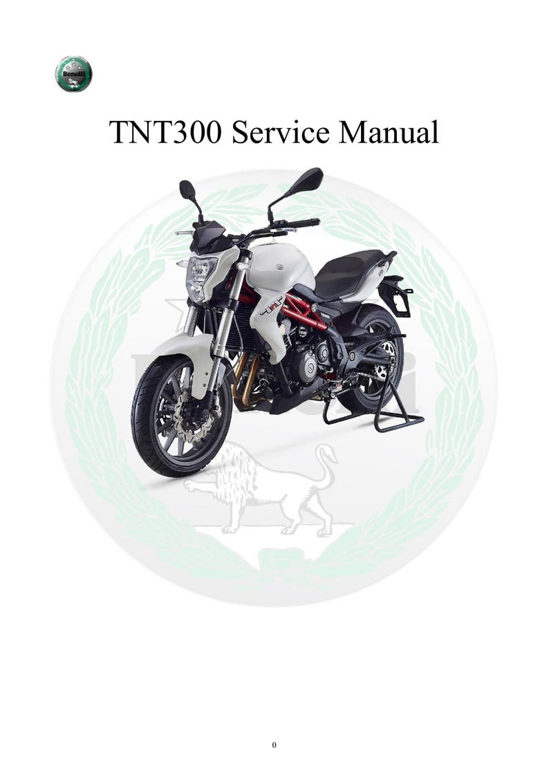 Benelli TNT300 Service Manual service manual preview page 2