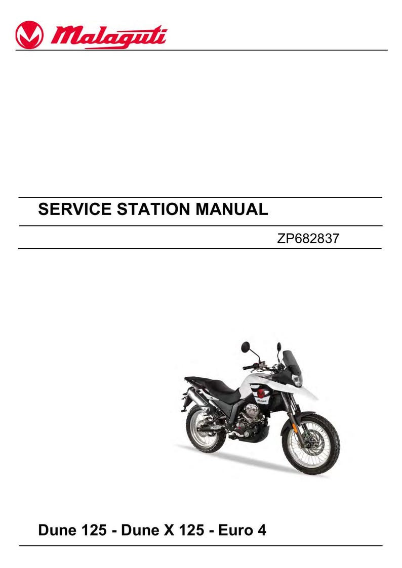 Malaguti Dune 125 Dune X 125 Service Manual service manual preview page 2