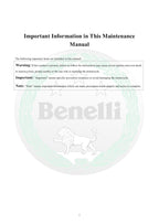 Benelli TNT300 Service Manual service manual preview page 8