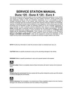 Malaguti Dune 125 Dune X 125 Service Manual service manual preview page 9