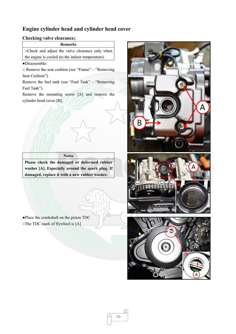 Benelli Leoncino 250 Service Manual service manual preview page 3